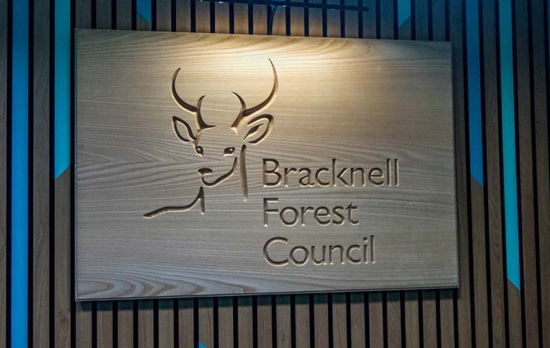 Bracknell Forest Council sign